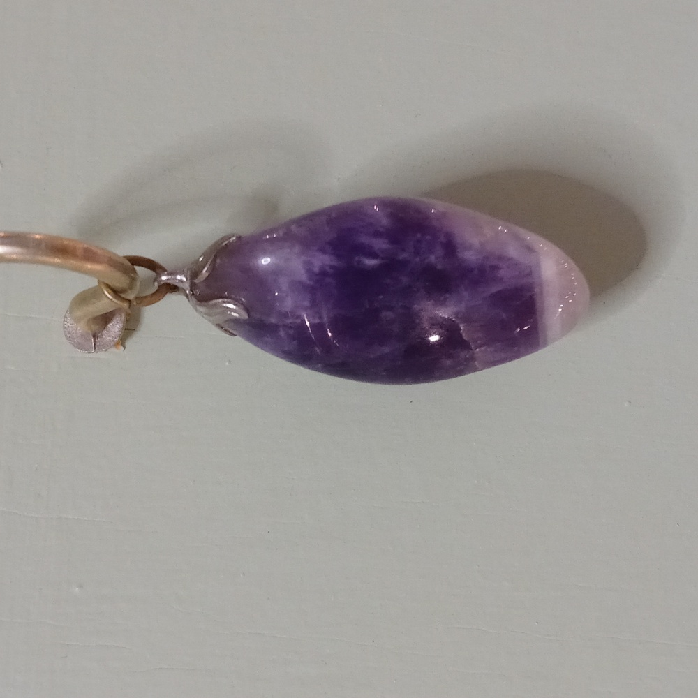 Women's lolite gemstone necklace charm pendant (no chain)